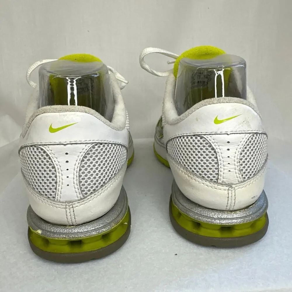 Nike Reax Revolution White/Green Running Walking Women's 7.5 Shoes 333767-101